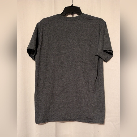 Gray T-Shirt Pink Graphic Print Open Adult Show The Third Leg Tatooine Desert M - Picture 3 of 3